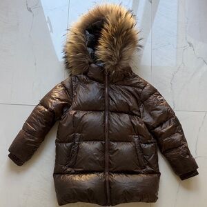 Colmar warm puffer coat with fur 8